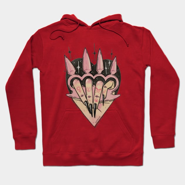 Girl with Claws Hoodie by lOll3